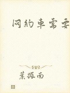 网约车需要