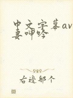 中文字幕av人妻呻吟
