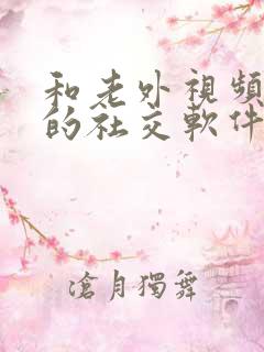 和老外视频聊天的社交软件