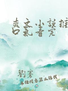 爽文小说推文一口气看完