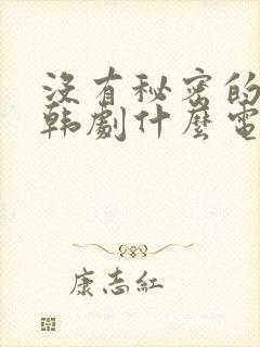 没有秘密的你是韩剧什么电视剧