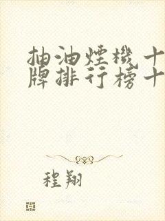 抽油烟机十大名牌排行榜十