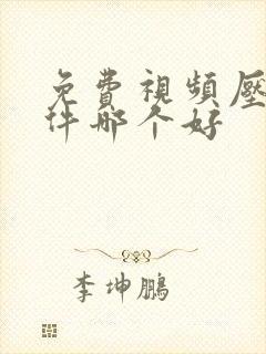 免费视频压缩软件哪个好