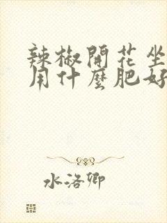 辣椒开花坐果期用什么肥好 辣椒开花坐果期用什么肥好