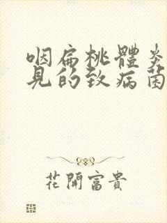 咽扁桃体炎最常见的致病菌