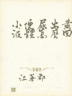 小便尿出黄粘稠液体怎么回事 小便尿出黄粘稠液体怎么回事