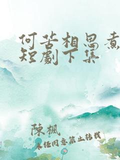 何苦相思煮余年短剧下集