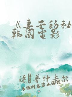 《妻子的秘密》韩国电影