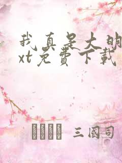 我真是大明星txt免费下载