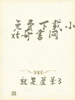 免费下载小说txt奇书网