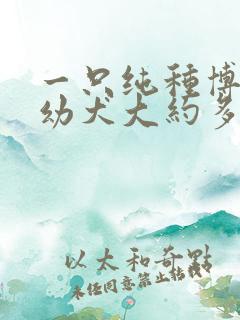 一只纯种博美狗幼犬大约多少钱