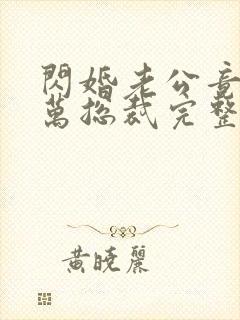 闪婚老公竟是亿万总裁完整版全文阅读