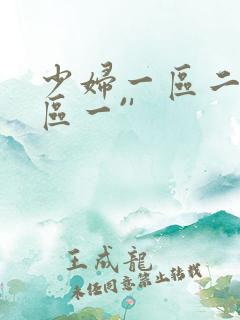 少妇一区二区三区一`'