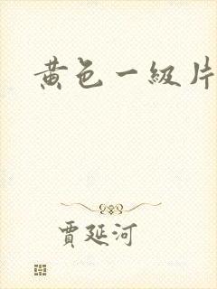黄色一级片: