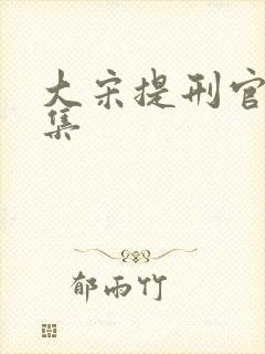 大宋提刑官多少集