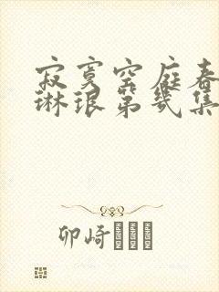寂寞空庭春欲晚琳琅第几集当妃子
