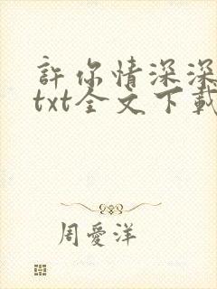 许你情深深似海txt全文下载