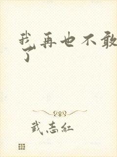 我再也不敢爱你了