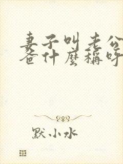 妻子叫老公的爸爸什么称呼