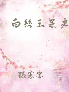 白丝玉足光脚