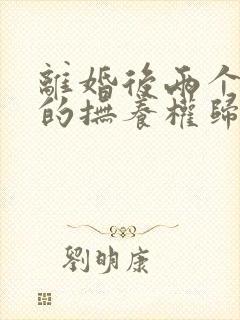 离婚后两个孩子的抚养权归谁