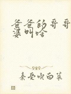 爸爸的哥哥的老婆叫啥