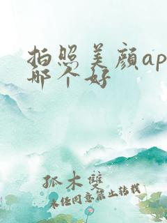 拍照美颜app哪个好