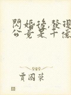 闪婚后,发现老公竟是千亿大佬全部章节
