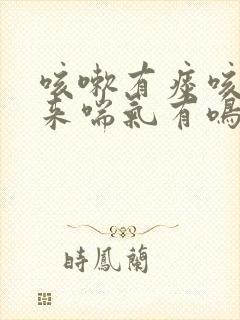 咳嗽有痰咳不出来喘气有鸣音怎么回事