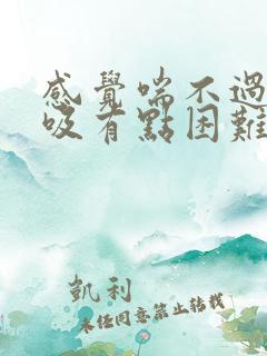 感觉喘不过气呼吸有点困难怎么回事
