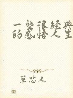 一些很经典精辟的感悟人生句子