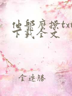 他那么撩txt下载全文