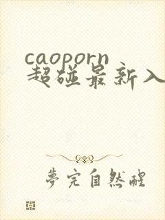 caoporn超碰最新入口