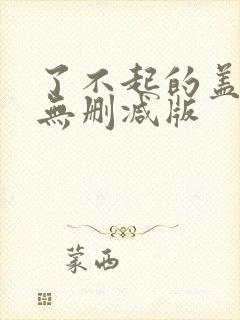 了不起的盖茨比无删减版