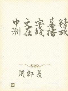 中文字幕精品亚洲在线播放