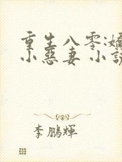 重生八零:娇藏小恶妻 小说