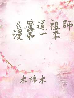 《魔道祖师》动漫第一季