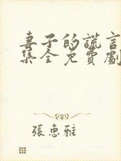 妻子的谎言54集全免费剧情介绍