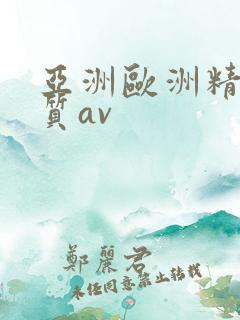 亚洲欧洲精品优质av