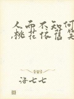 人面不知何处去,桃花依旧笑春风的意思