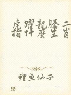 虎跃龙腾二富头指什么生肖