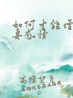 如何才能增加夫妻感情 如何才能增加夫妻感情