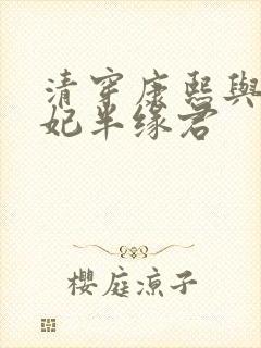 清穿康熙与太子妃半缘君