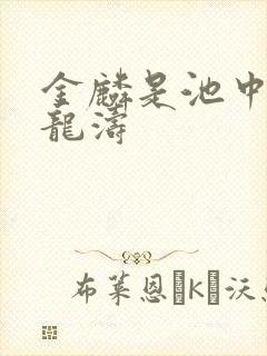 金麟是池中物侯龙涛