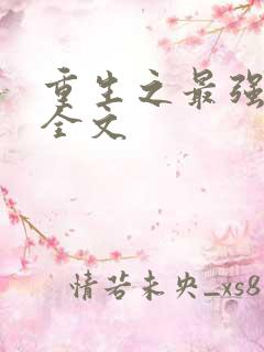 重生之最强系统全文