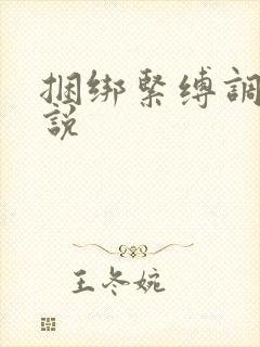 捆绑紧缚调教小说