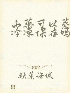 山药可以蒸熟了冷冻保存吗