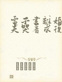 电子书离婚后前夫哭着求复婚