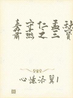 秦守仁孟秋兰和萧燕之三宝局长