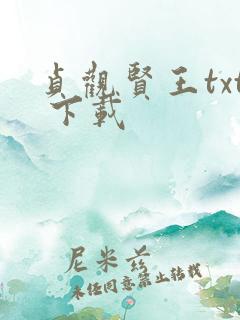 贞观贤王txt 下载